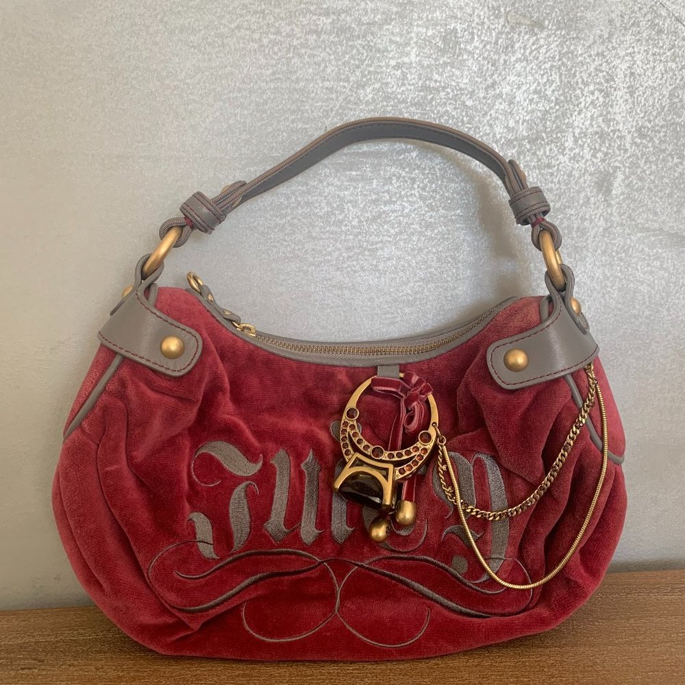 Y2K Juicy Couture Berry Velvet Purse